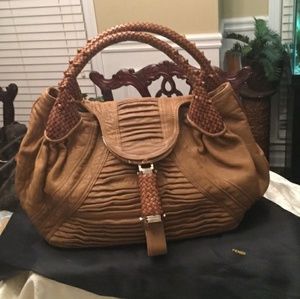 Fendi spy bag, first season pleated bone, rare!